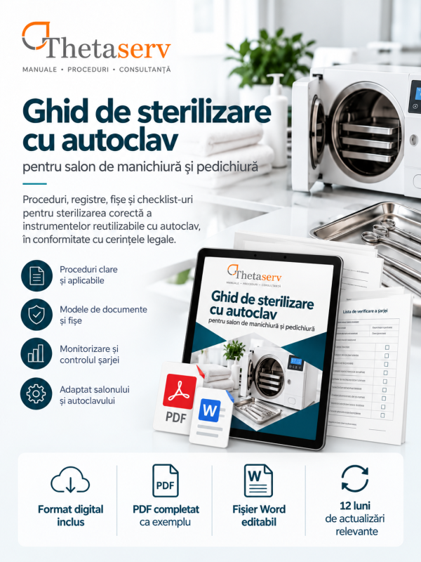 Ghid de sterilizare cu autoclav Ghid practic de sterilizare la autoclav pentru saloane de manichiură și pedichiură