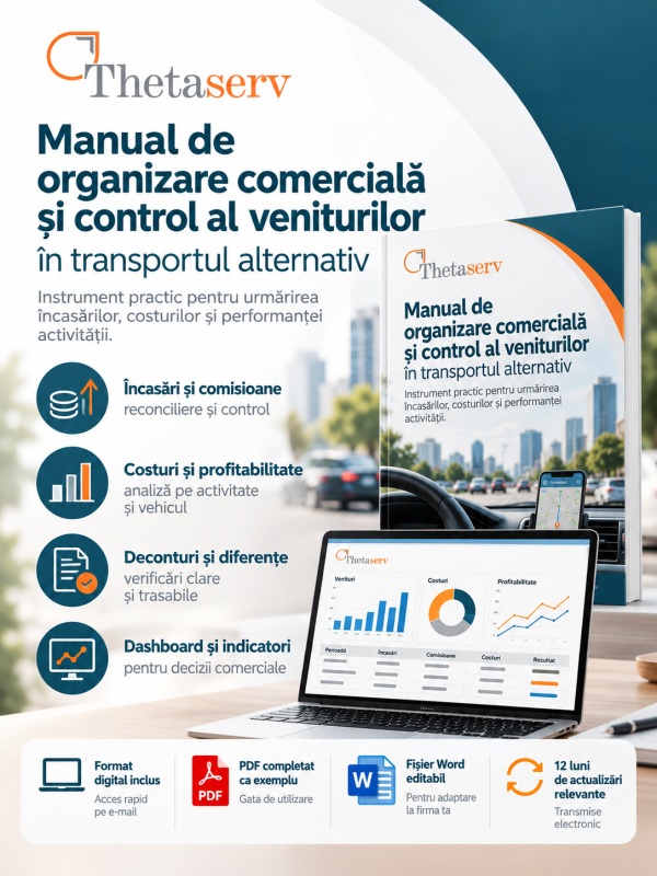 ThetaServ Transport Manual Cover Manual de organizare comercială și control al veniturilor în transportul alternativ