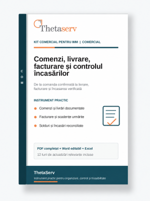 Kit Comercial pentru IMM – Comenzi, Livrare, Facturare și Controlul Încasărilor – ThetaServ