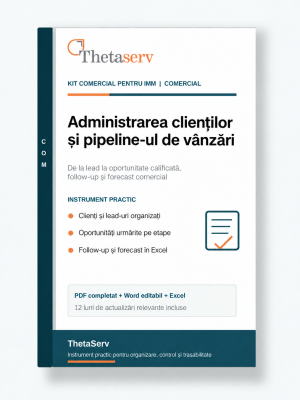 Kit Comercial pentru IMM – Administrarea Clienților și Pipeline-ul de Vânzări – ThetaServ