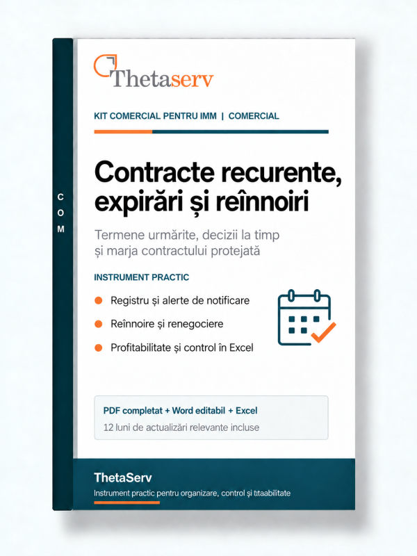 Kit Comercial – Contracte Recurente, Expirări și Reînnoiri – ThetaServ Kit Comercial pentru IMM – Contracte Recurente, Expirări și Reînnoiri – ThetaServ