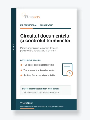 Kit operațional pentru circuitul documentelor și controlul termenelor – ThetaServ