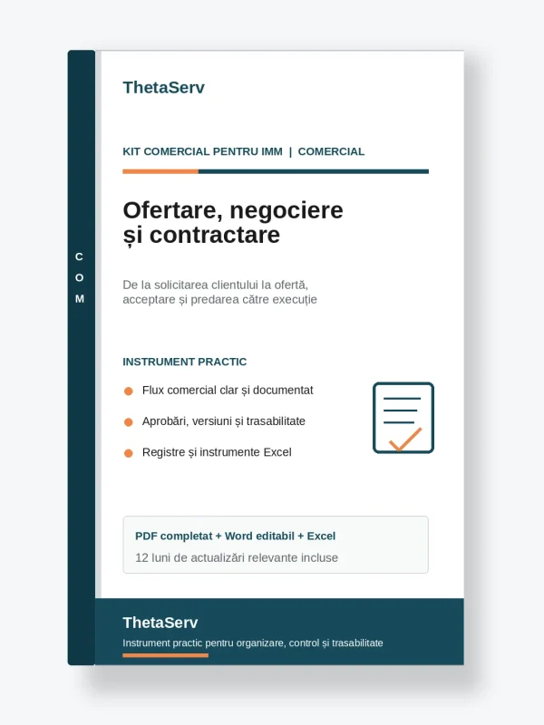 Kit Comercial – Ofertare, Negociere și Contractare – ThetaServ Kit Comercial pentru IMM – Ofertare, Negociere și Contractare cu Clienții – ThetaServ
