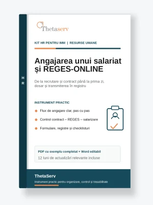 Kit HR procedura de angajare și REGES-ONLINE – ThetaServ