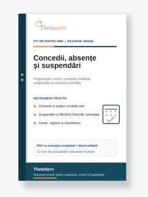 Kit HR concedii, absențe și suspendări – ThetaServ