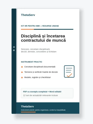 Kit HR disciplină și încetare – ThetaServ
