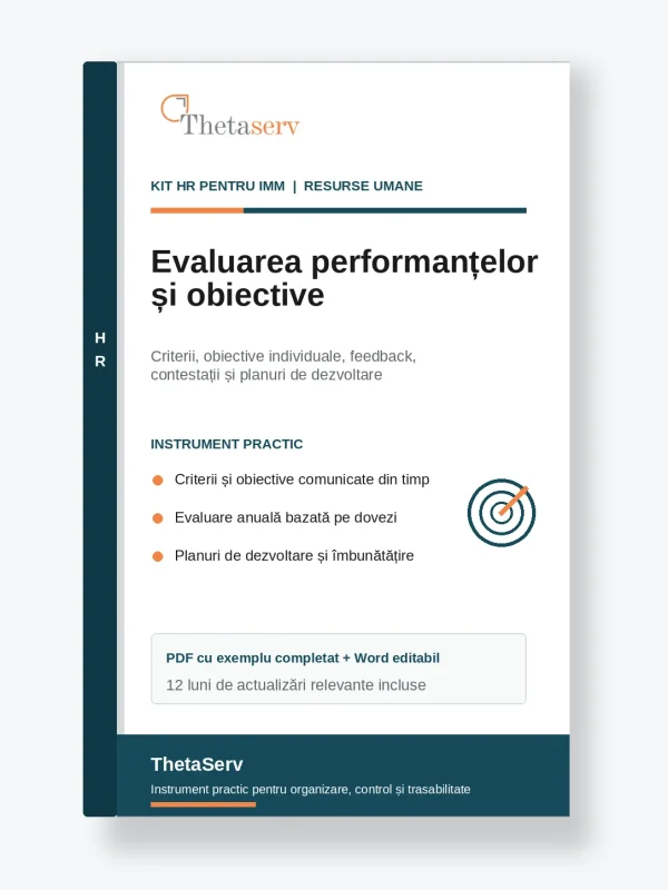 Kit HR – Evaluarea performanțelor și obiective – ThetaServ Kit HR evaluare și obiective – ThetaServ